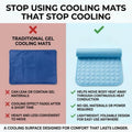 Cooling Ice Silk Pet Mat - Breathable Summer Dog Bed Pad with Anti-Slip Base