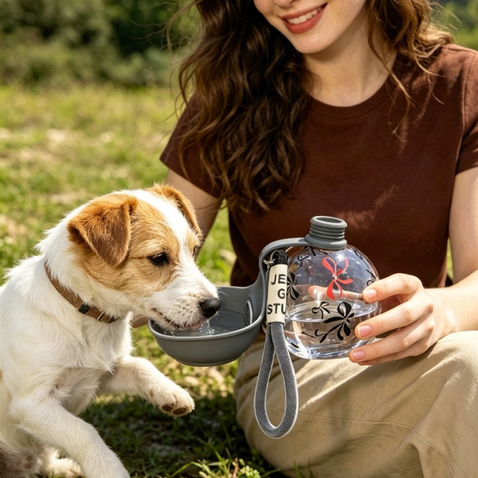 Portable Pet Water Bottle - Leak-Proof Travel Hydration for Dogs & Cats