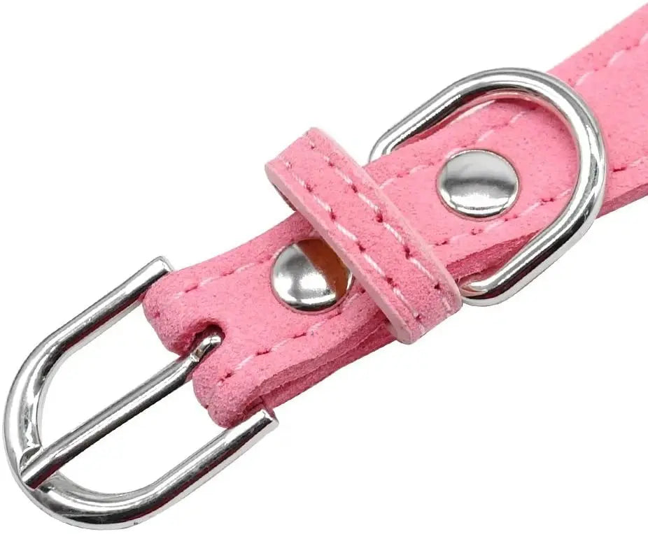 Luxury Rhinestone Pet Harness with Soft Suede Bow - Adjustable Crystal Bling Dog Harness