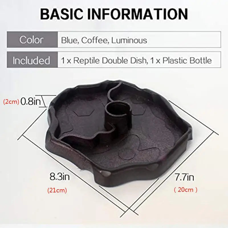 Automatic Reptile Water Dispenser - Self-Refilling Bowl for Turtles, Tortoises & Lizards