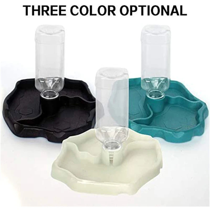 Automatic Reptile Water Dispenser - Self-Refilling Bowl for Turtles, Tortoises & Lizards
