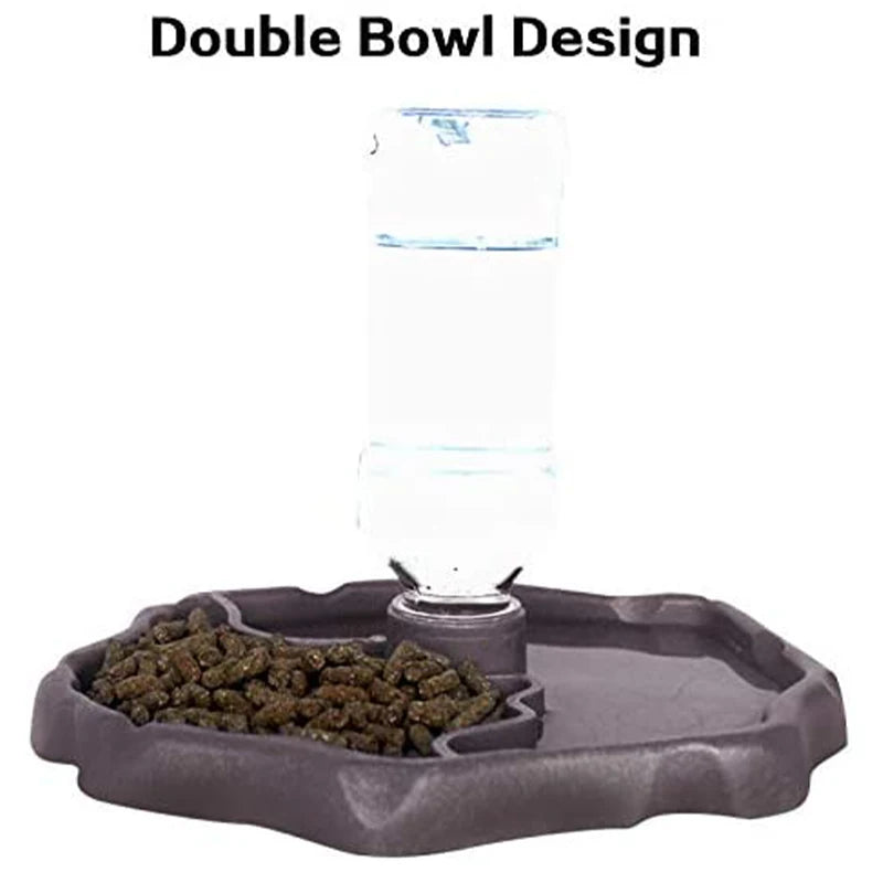 Automatic Reptile Water Dispenser - Self-Refilling Bowl for Turtles, Tortoises & Lizards