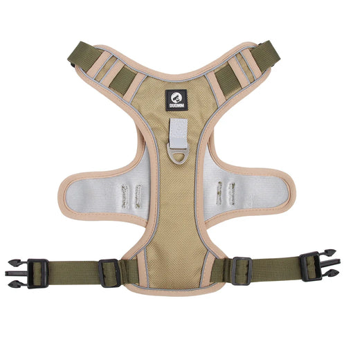 No-pull harness with easy control handle reflective