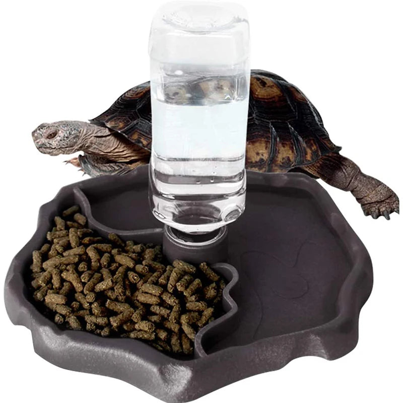 Automatic Reptile Water Dispenser - Self-Refilling Bowl for Turtles, Tortoises & Lizards