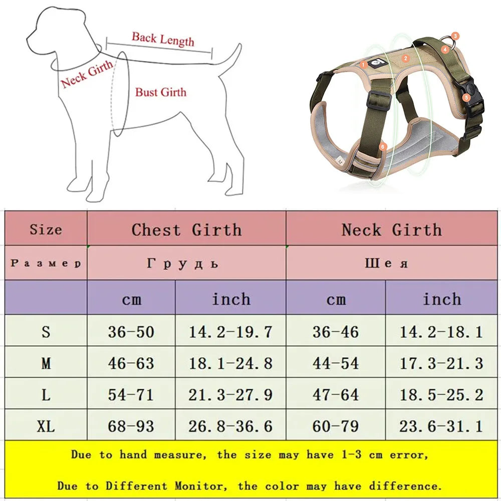 BreatheFree No-Pull Dog Harness padded reflective