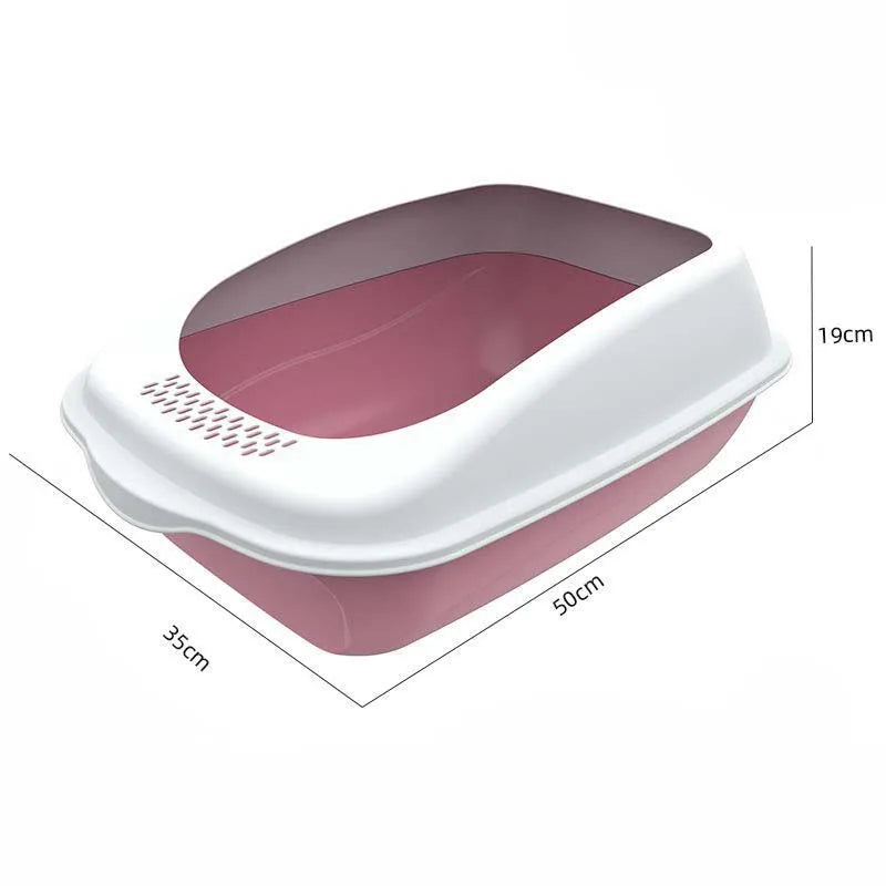 Large Enclosed Cat Litter Box - Odor Control & Spillproof Design with Scoop