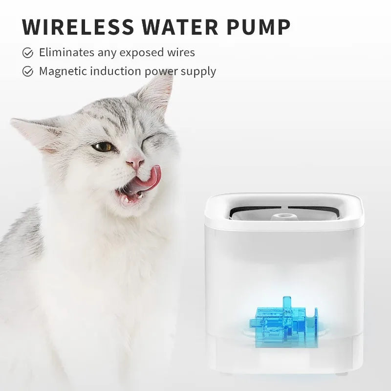 AquaPurr Cat Water Fountain 2L with triple filter