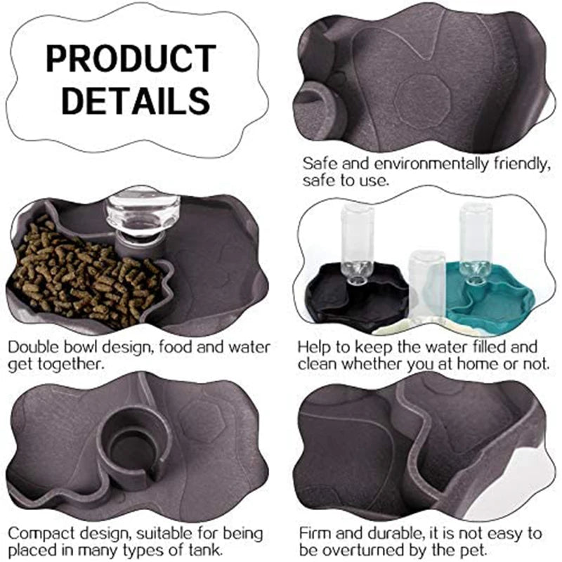 Automatic Reptile Water Dispenser - Self-Refilling Bowl for Turtles, Tortoises & Lizards