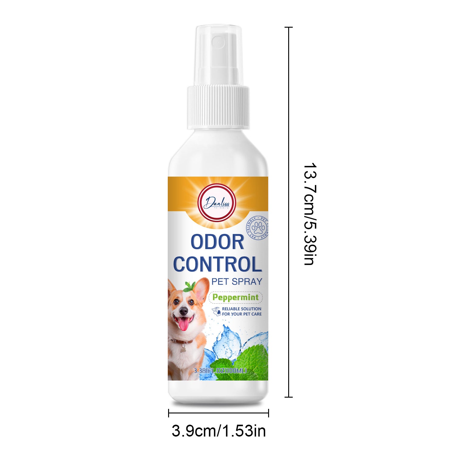 Long-Lasting Pet Deodorizer Spray - Antibacterial Fresh Scent for Dogs & Cats