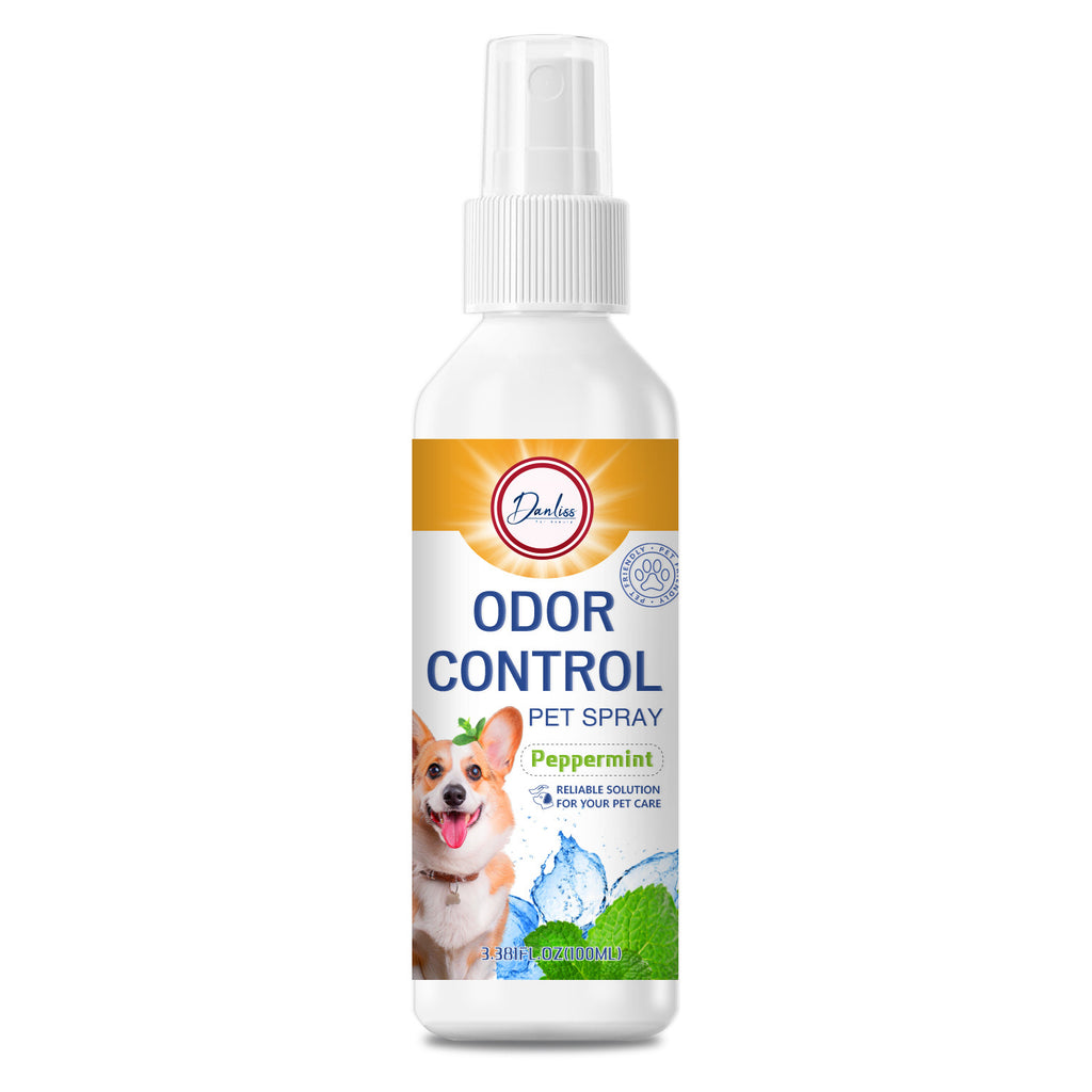 Long-Lasting Pet Deodorizer Spray - Antibacterial Fresh Scent for Dogs & Cats