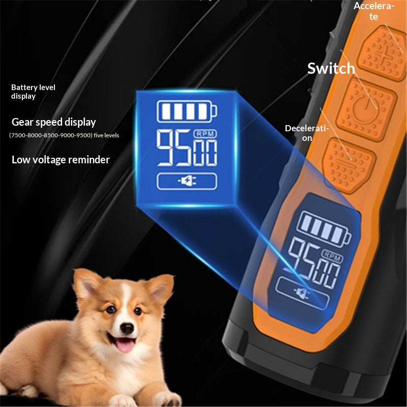 USB Rechargeable Pet Nail Grinder - Quiet Electric Nail Trimmer for Dogs & Cats
